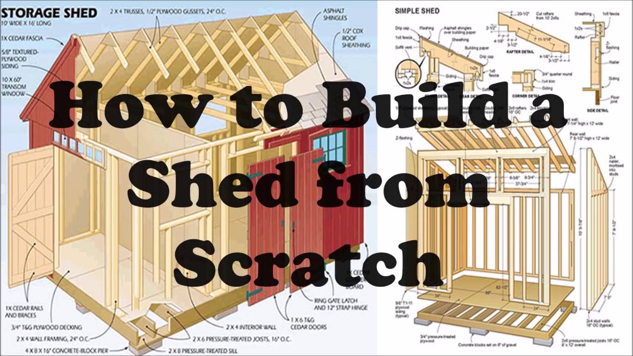 How To Build A Shed From Scratch YouTube