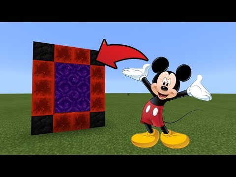 How To Make a Portal to the Mickey Mouse Dimension in MCPE (Minecraft PE)