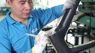 How To Manufacture Carbon Road Disc Frame ICAN A9 Frame