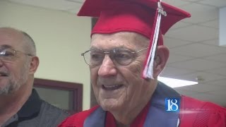WWII vet graduates