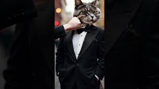 😎cool cat in a suit#shorts #cat#catshorts