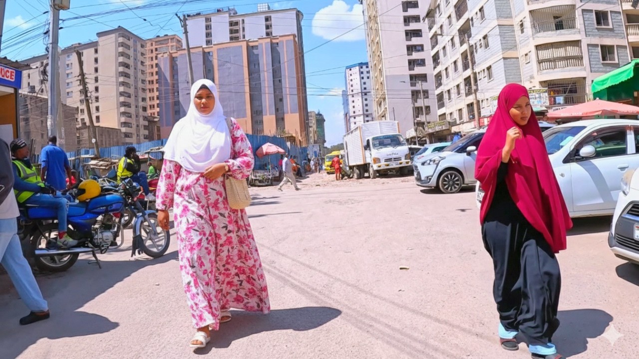 A peaceful afternoon walk in the streets of Eastleigh in Nairobi Kenya