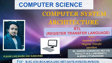 RTL || Register Transfer Language|| Symbols of RTL || RTL operation #computerscience #computer