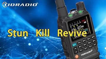 TIDRADIO TD-H3 Lesson 25 |Stun, Kill and Revive functions