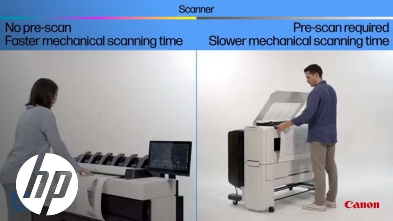 HP DesignJet XL 3800 vs Canon PlotWave 3500 | DesignJet Large Format Technical Printers | HP