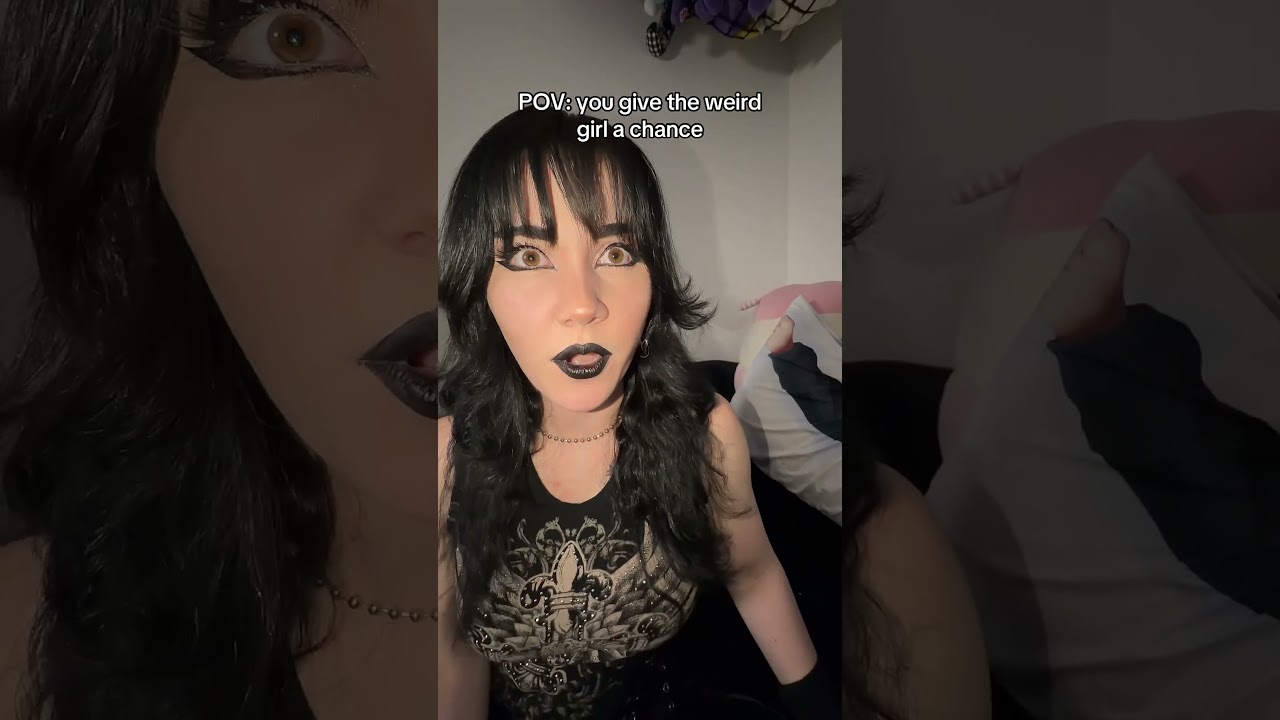 POV: You Give the Weird Girl a Try🫩 #skit #weirdgirl #dating #date #run #residentevil #leonkennedy