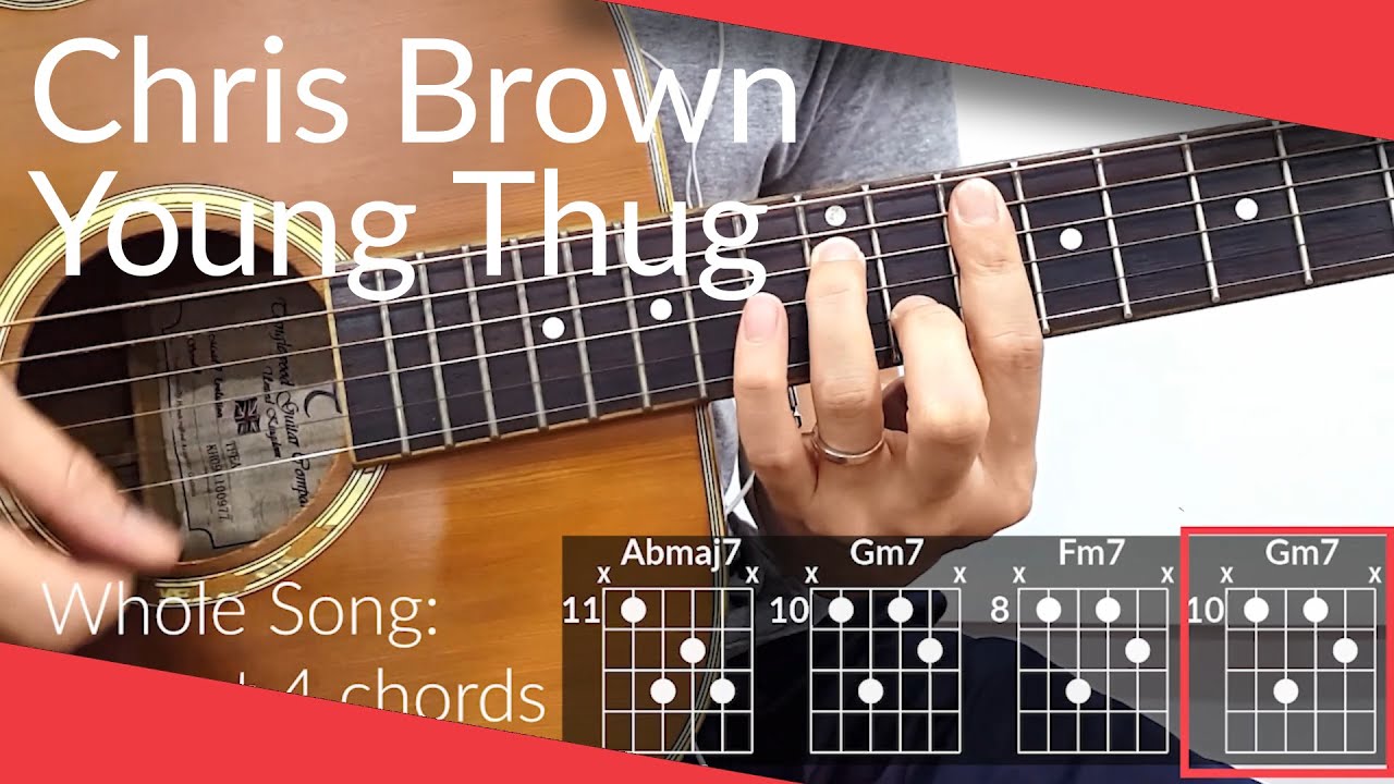 Go Crazy Chris Brown Young Thug Guitar Tutorial Chords Youtube