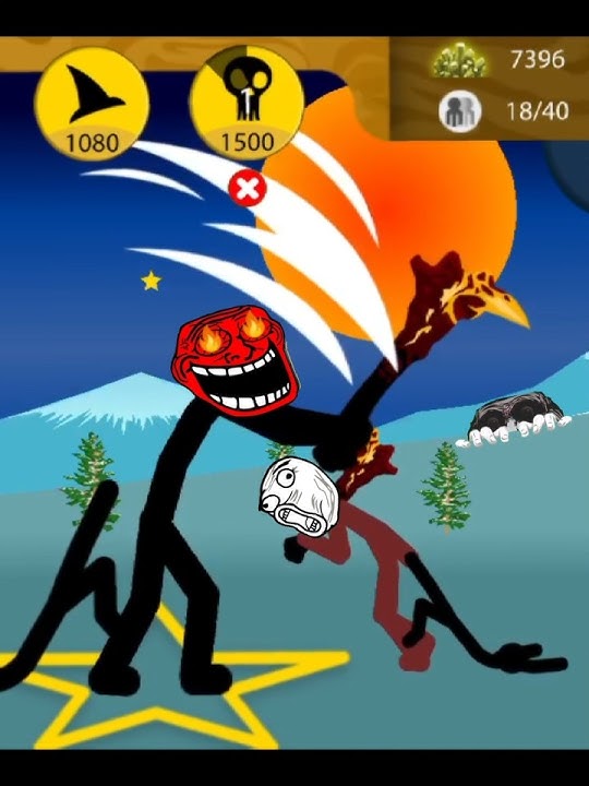 Troll Face is OUT OF CONTROL in Stick War: Legacy! 😈🔥😈