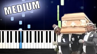 Coffin Dance - Piano Tutorial (MEDIUM) by PlutaX