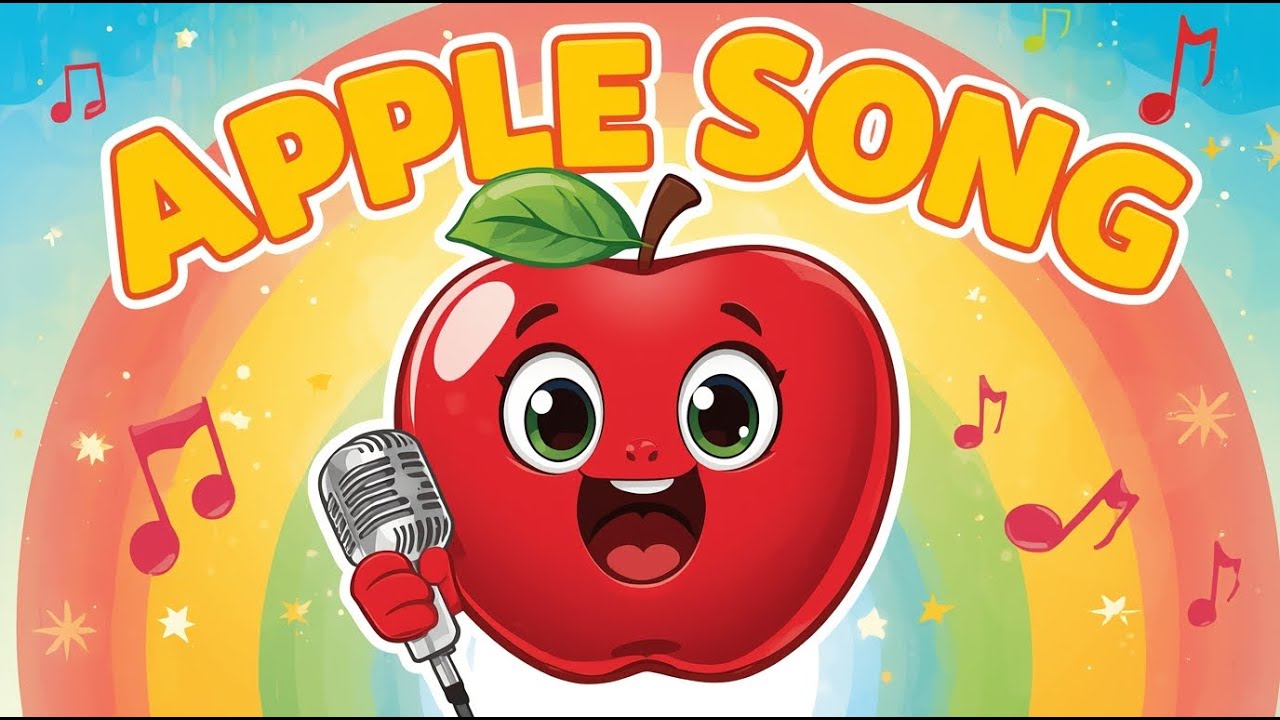 Apple Song for Kids 🍎 | Fun Fruit Song with Lyrics | Nursery Rhyme ...