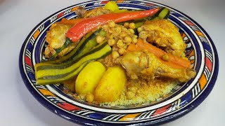 algerian couscous with chicken and vegetables