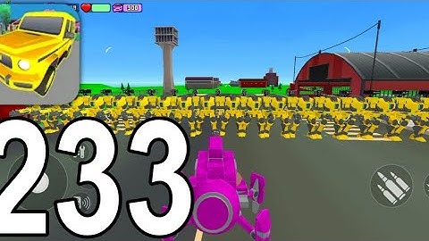 Gangs Wars: Pixel Shooter RP - Gameplay Walkthrough Part 233 - Pink Robot VS Yellow Robots