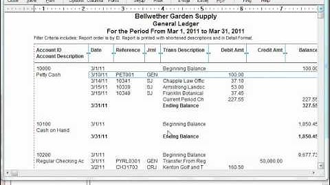 Peachtree Tutorial Find on Report 2005 2011 Sage Training Lesson 14.5