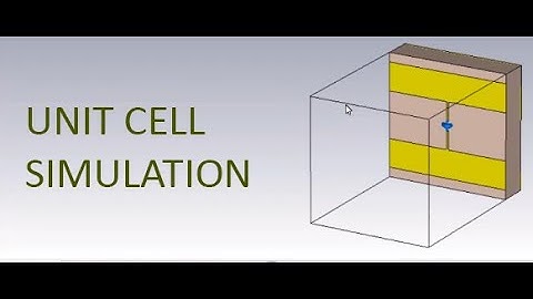Intelligent reflection surface for 6G unit cell simulation using CST software