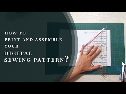 How to Print and Assemble Your Digital Sewing Pattern? (Step by Step)