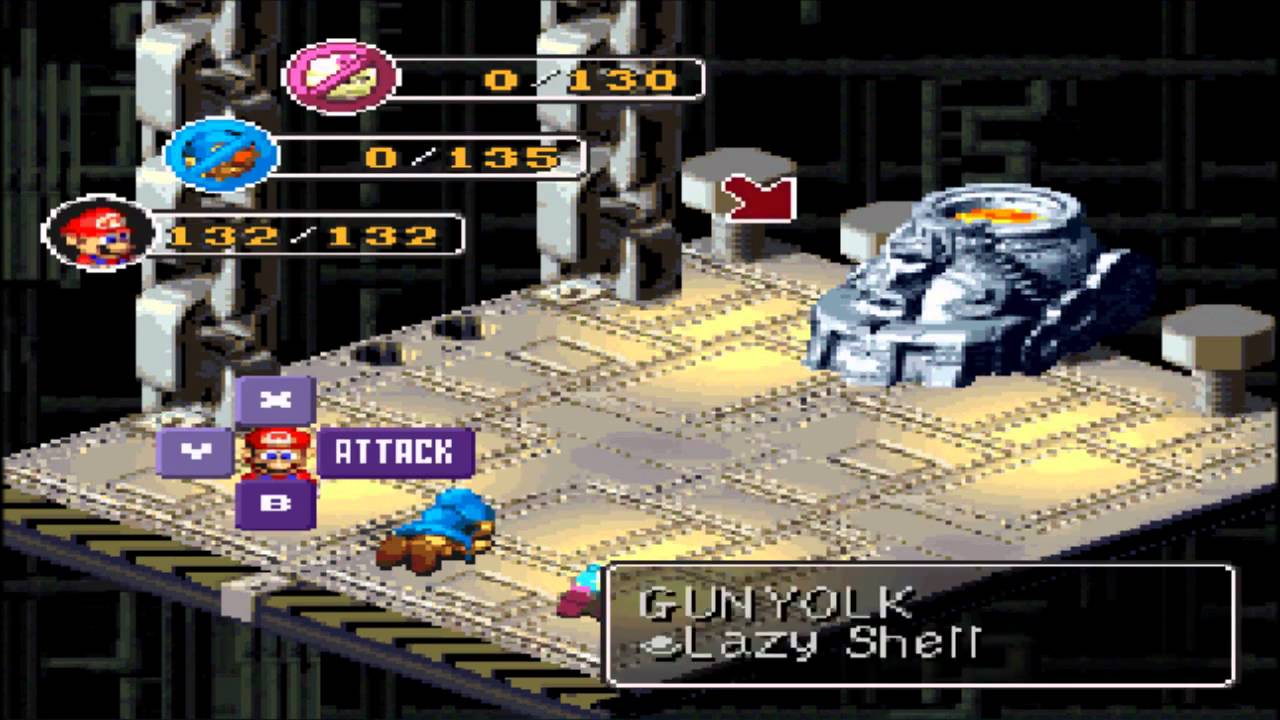 Super Mario RPG; Mario Solo, No Specials; Part 31 - "Factory Chief" (Lvl - 15)