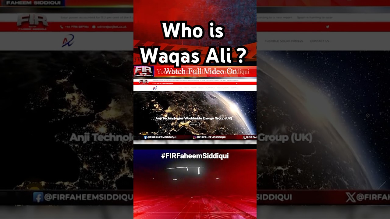 Who Is Waqas Ali ? | Solar Scandal | 