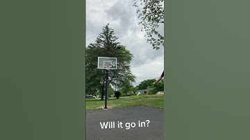 Bounce into basketball hoop Trick Shot! #trending #viral #subscribe #shorts #trickshots #fyp