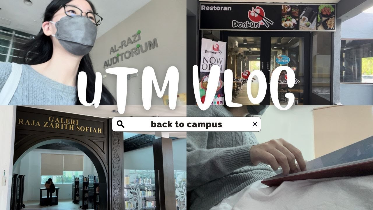 🏫 UTM VLOG // back to campus, trying Japanese restaurant in campus 回大学一天的日常 🇲🇾