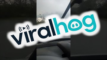 Car Caught Near a Tornado in Estonia || ViralHog