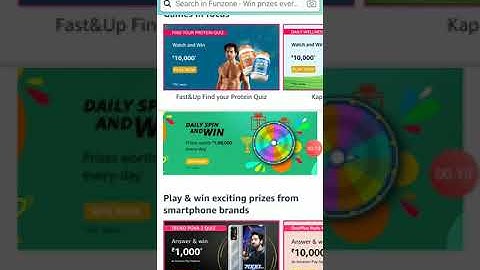 Amazon Daily Spin And Win Quiz  Answers Today | Win 1Lakh | 8 August 2021 #shorts