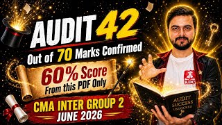 Corporate Accounting & Auditing Cheat Code to Pass CMA Inter June 2026