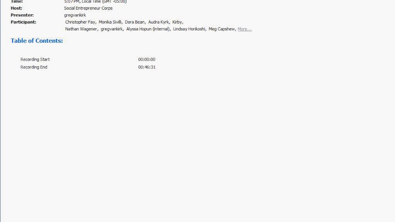 Social Entrepreneur Corps Introduction, Session 2