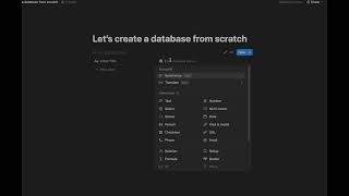 How to create a Notion Database from scratch. #notion #productivitytips #notiondatabases