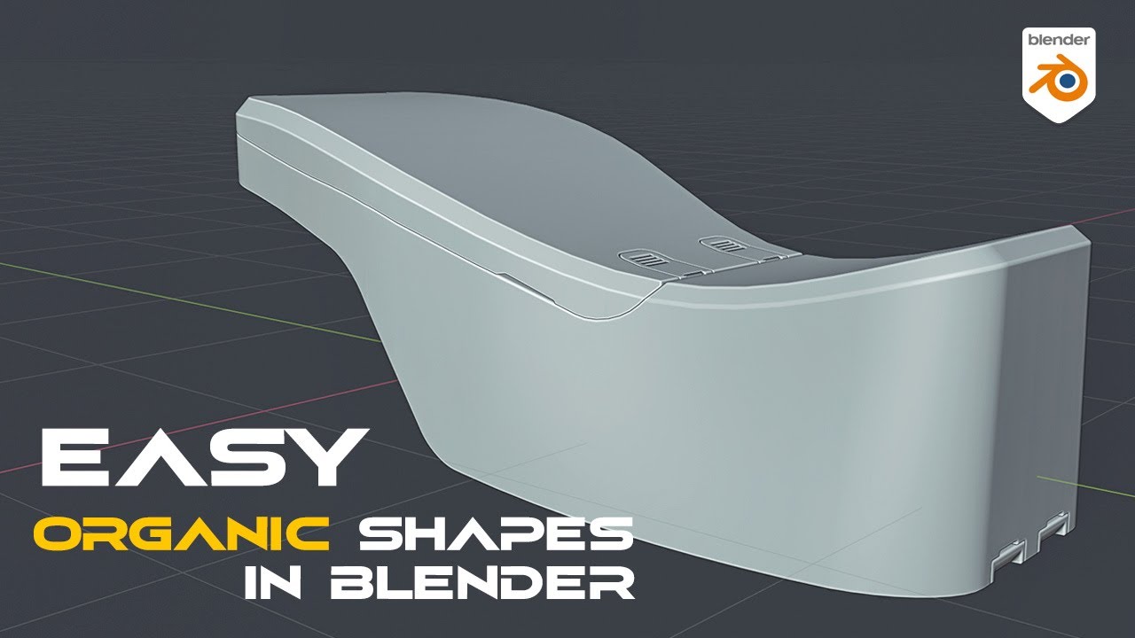 Hard surface organic shapes in Blender with lattice - YouTube