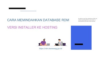 cara memindahkan database rdm || cara memindahkan database rdm xampp tanpa registrasi ulang