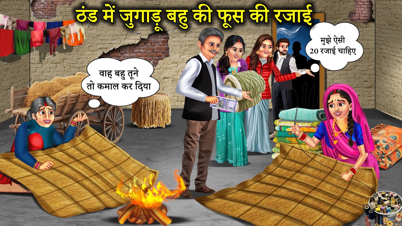 ठंड में गरीब परिवार की घास फूस की रजाई | Garib Ki Rajai | Emotional Hindi Story |