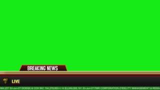 Efeito Jornal - Breaking News Effect [Fundo Verde - Chroma Key]