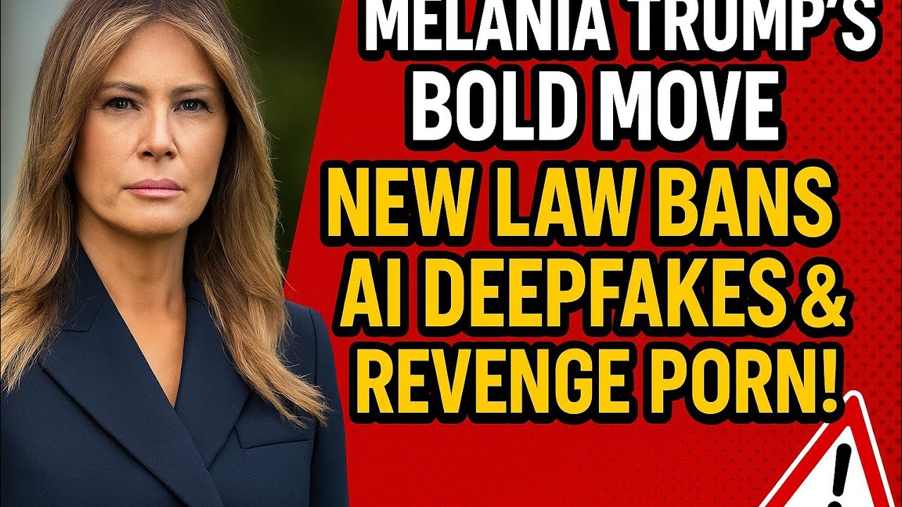 “Melania Trump’s Bold Move: New Law Bans AI Deepfakes & Revenge Porn!”