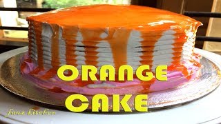 ORANGE GLAZE CAKE | EASY HOME MADE CAKE WITHOUT OVEN I PRESSURE COOKER CAKE