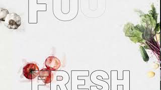 Vegetarian Fresh Food Logo | Food Social Media Bundle
