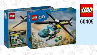 LEGO® City Emergency Rescue Helicopter (60405)[226 pcs] Speed Build @TopBrickBuilderLite
