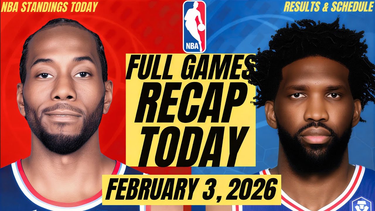 NBA STANDINGS TODAY FEBRUARY 3, 2026 | NBA LIVE GAMES SCHEDULE | NBA RESULTS TODAY