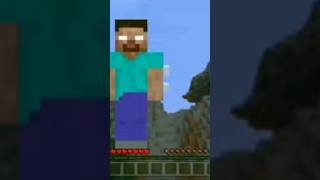 omg i find herobrian in mincraft!!!  😳😳😳 #minecraft #chickenhotdog #herobrine #meme