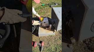 Cleaning Out An Air Compressor Box