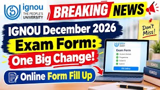 IGNOU December 2026 Exam Form: 🚨 One Big Change! | Online Form Fill Up screenshot 4