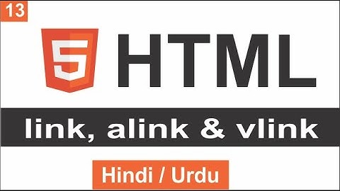 How to use link alink and vlink in HTML | Nielit 