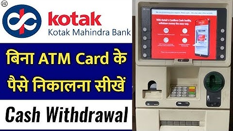 How to withdraw money from account without debit card