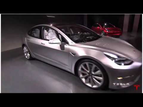 Tesla Model 3 : Elon Musk unveils Tesla's $35,000 Electric Car "Model 3"