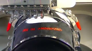 How To Machine Embroider Baseball Cap, Hat Back
