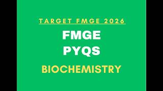 Target FMGE II June 2026 II Clinical Questions II Biochemistry-1