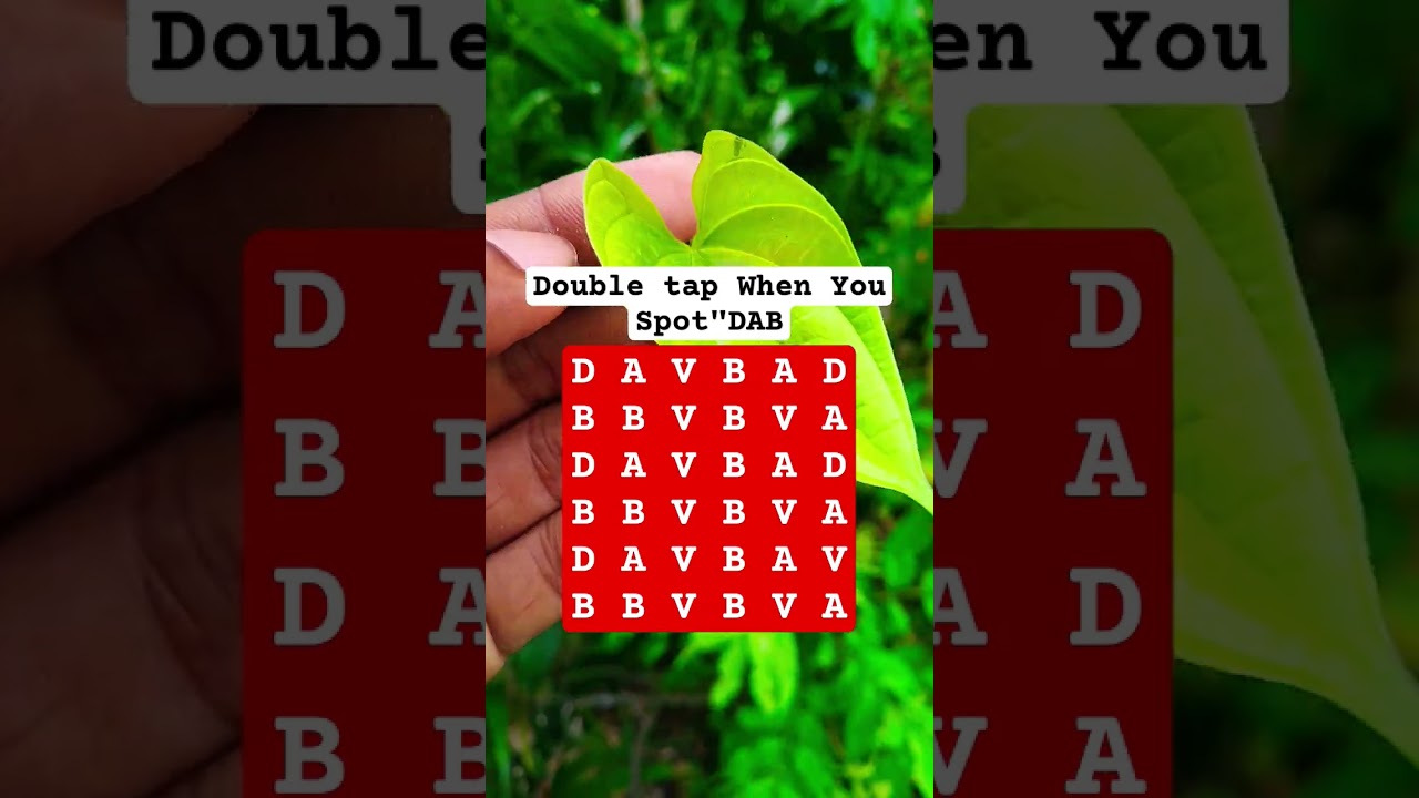 Double tap When You Spot"DAB 