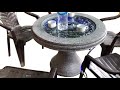 How to make a cement table combined with water spray [synthetic video ]