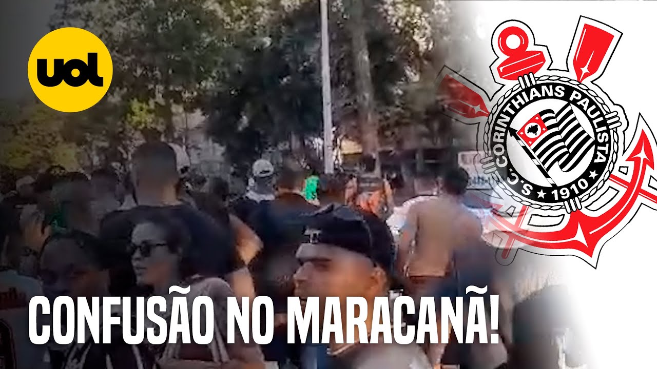 TORCEDORES DO CORINTHIANS E PM PROTAGONIZAM CONFUSÃO NOS ARREDORES DO MARACANÃ
