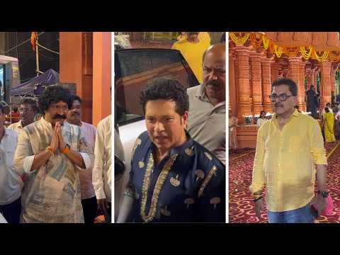 Ashish Shelar Ganpati Darshan | Sachin Tendulkar, Ashoke Pandit & Pravin Tarde