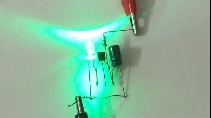 LED Flasher Circuit by using bc547 transistor